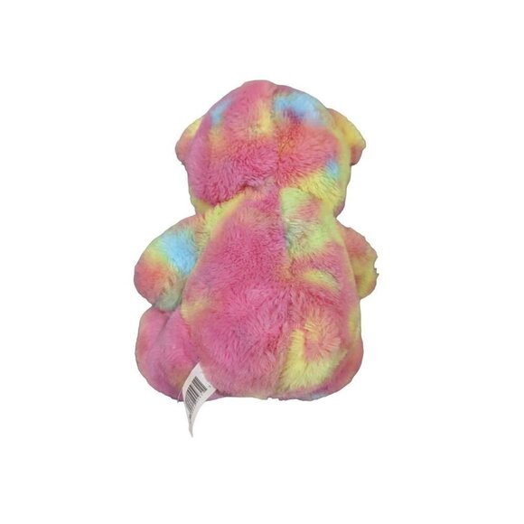 Walgreen  Rainbow teddy bear plush pin yellow bleu 10" - Picture 2 of 8